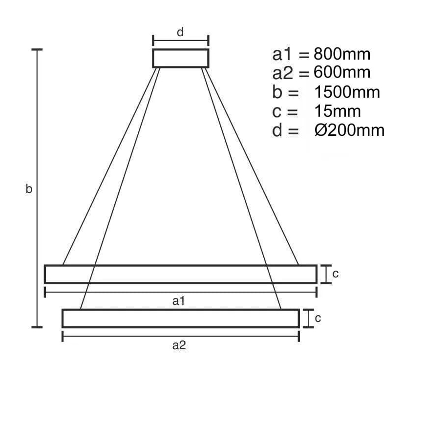 Lustră LED dimabilă pe cablu LED/90W/230V 3000-6500K + telecomandă