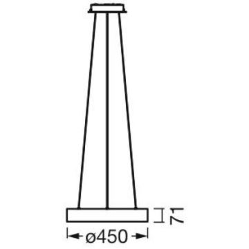 Lustră LED dimabilă pe cablu Ledvance SUN@HOME CIRCULAR LED/18,5W/230V Wi-Fi