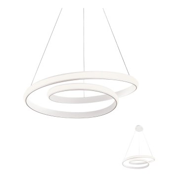 Lustră LED dimabilă pe cablu Redo 01-1793 TORSION LED/29W/230V d. 55 cm alb