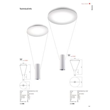 Lustră LED dimabilă pe cablu Redo 01-1971 ESSENCE LED/36W/230V 3000K alb