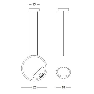 Lustră LED dimabilă pe cablu Zambelis 23028 LED/7W/230V 3000K auriu