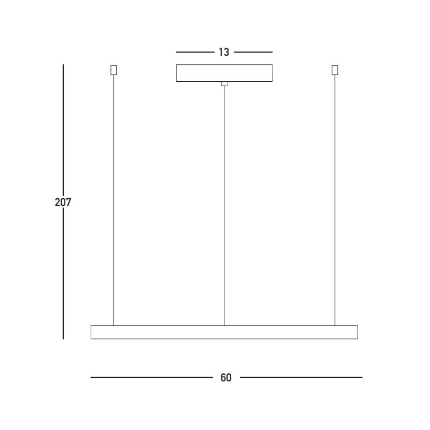 Lustră LED dimabilă pe cablu Zambelis 23032 LED/28W/230V 3000K d. 60 cm auriu