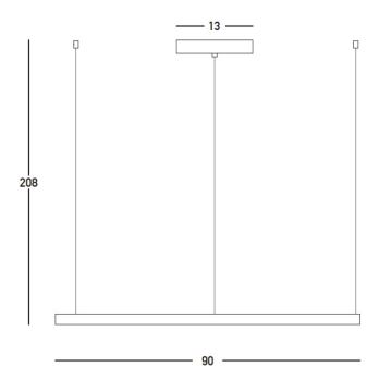 Lustră LED dimabilă pe cablu Zambelis 23034 LED/45W/230V 3000K d. 90 cm auriu