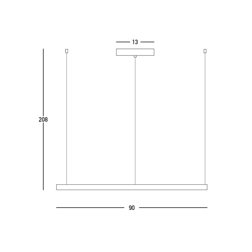 Lustră LED dimabilă pe cablu Zambelis 23034 LED/45W/230V 3000K d. 90 cm auriu