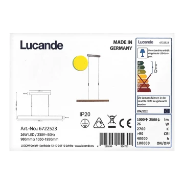 Lustră LED pe cablu dimabilă ALIN LED/26W/230V Rothfels