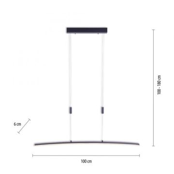 Lustră LED pe cablu dimabilă JANINA LED/27W/230V Paul Neuhaus 2530-13