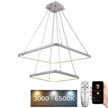 Lustră LED pe cablu dimabilă LED/90W/230V 3000-6500K + telecomandă