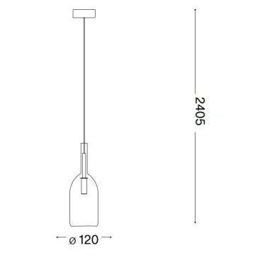 Lustră LED pe cablu Ideal Lux EMPIRE 1xG9/3W/230V