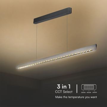 Lustră LED pe cablu LED/36W/230V 3000/4000/6400K antracit