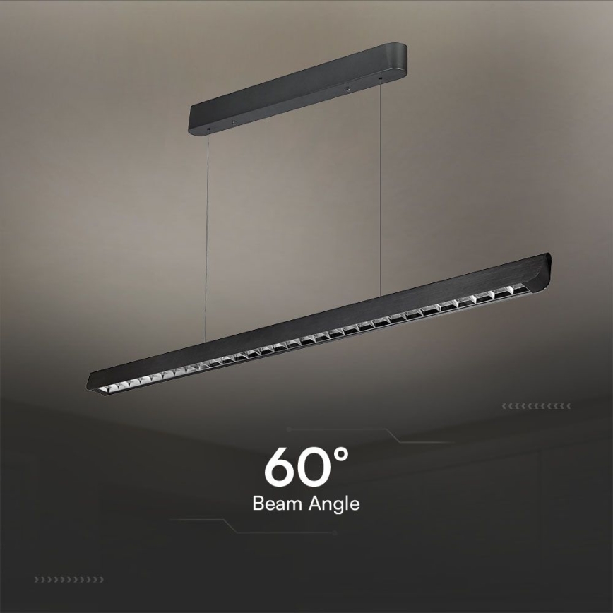 Lustră LED pe cablu LED/36W/230V 3000/4000/6400K negru