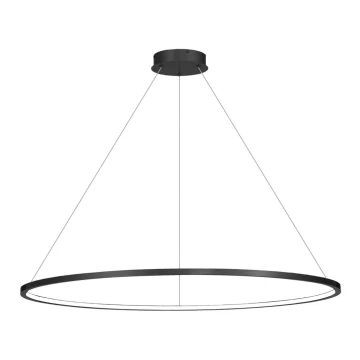 Lustră LED pe cablu pentru baie SATURNO LED/65W/230V IP44 antracit