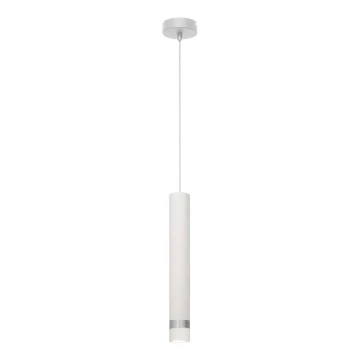 Lustră LED pe cablu TUBA 1xGU10/4,8W/230V albă/crom mat