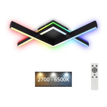 Lustră LED RGBW dimabilă aplicată FRAME 2xLED/9W/230V 2700-6500K Brilo + telecomandă