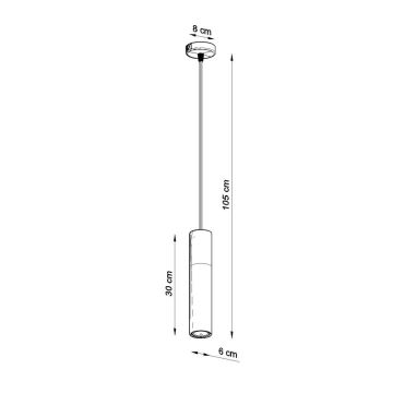 Lustră pe cablu BORGIO 1xGU10/40W/230V