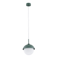 Lustră pe cablu CAPPELLO 1xE27/15W/230V verde Argon 8297