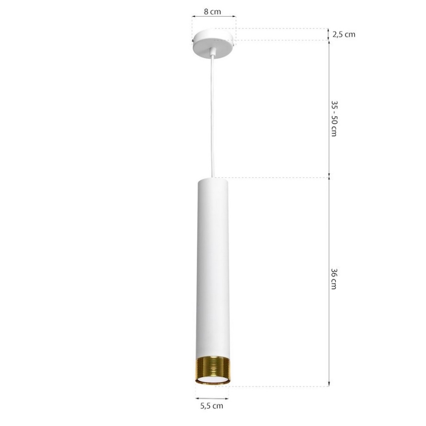 Lustră pe cablu DANI 1xGU10/8W/230V