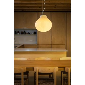 Lustră pe cablu FARO 28301 ISABELLE 1xE27/15W/230V d. 40 cm alb