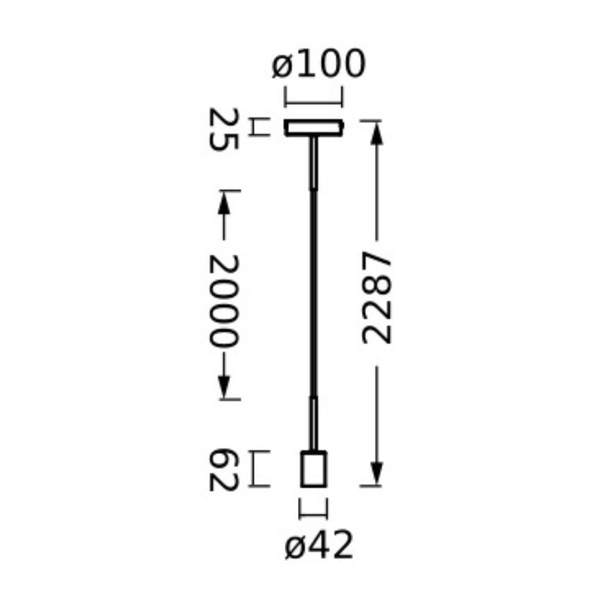 Lustră pe cablu Ledvance PENDULUM NEEDLE 1xE27/15W/230V