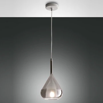 Lustră pe cablu LILA 1xE27/40W/230V gri Fabas Luce 3481-40-126