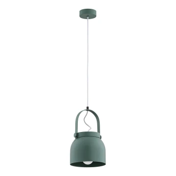 Lustră pe cablu LOGAN 1xE27/15W/230V d. 20 cm verde Argon 8283