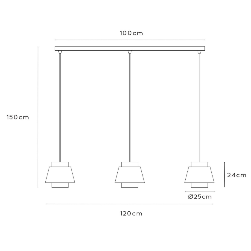 Lustră pe cablu Lucide 21435/03/38 TRIBUTE 3xE27/40W/230V crem