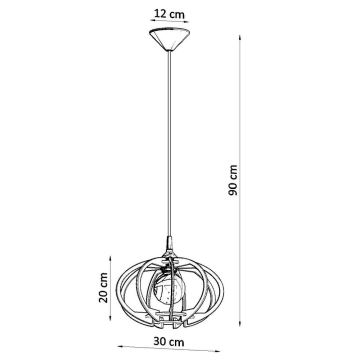 Lustră pe cablu MANDELINO 1xE27/60W/230V