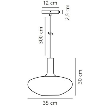 Lustră pe cablu Nordlux ALTON 1xE27/60W/230V alb/negru/alamă