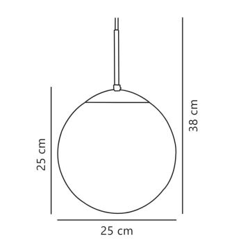 Lustră pe cablu Nordlux CAFE 1xE27/25W/230V d. 25 cm