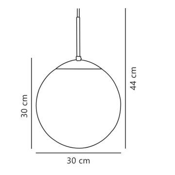 Lustră pe cablu Nordlux CAFE 1xE27/25W/230V d. 30 cm