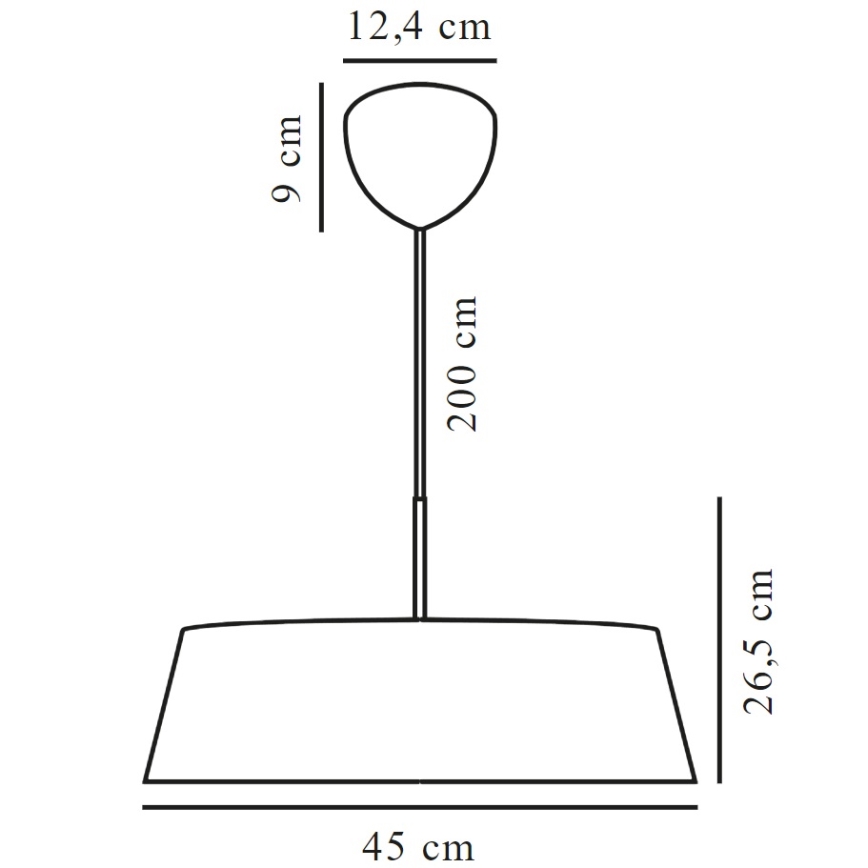 Lustră pe cablu Nordlux CLASI 3xE14/15W/230V d. 45 cm