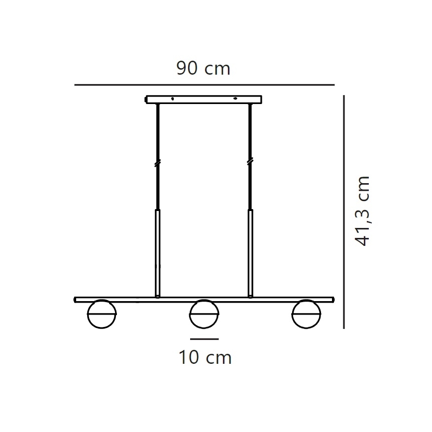 Lustră pe cablu Nordlux CONTINA 3xG9/5W/230V auriu