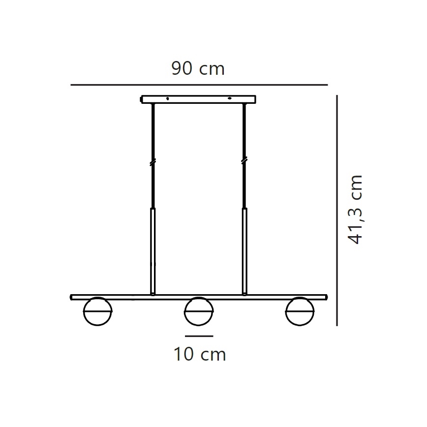 Lustră pe cablu Nordlux CONTINA 3xG9/5W/230V negru