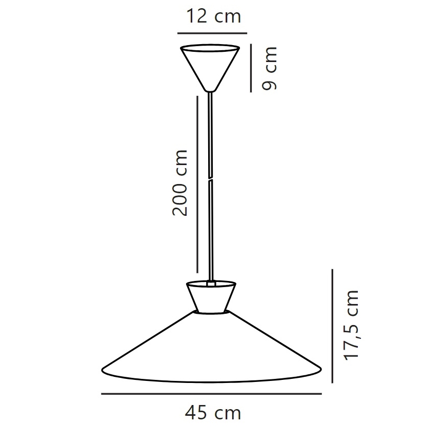 Lustră pe cablu Nordlux DIAL 1xE27/40W/230V d. 45 cm alb