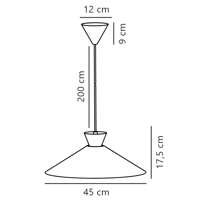 Lustră pe cablu Nordlux DIAL 1xE27/40W/230V d. 45 cm gri