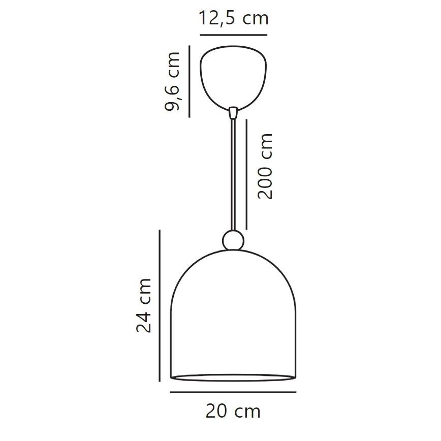 Lustră pe cablu Nordlux GASTON 1xE27/40W/230V roz/alb