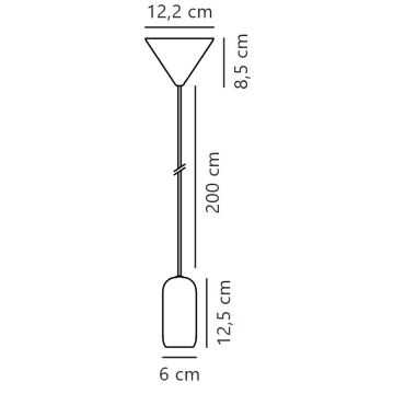 Lustră pe cablu Nordlux NOTTI 1xE27/40W/230V negru