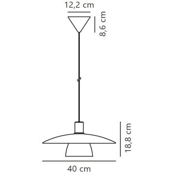 Lustră pe cablu Nordlux VERONA 1xE27/40W/230V