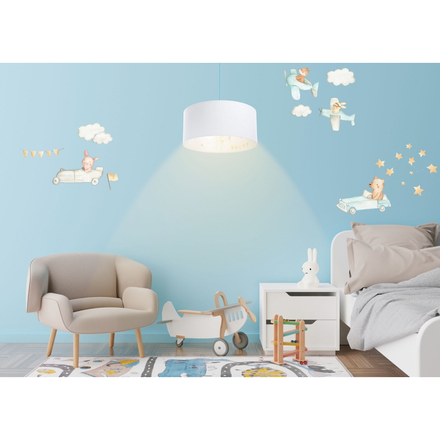 Lustră pe cablu pentru copii SWEET DREAMS 1xE27/60W/230V d. 30 cm