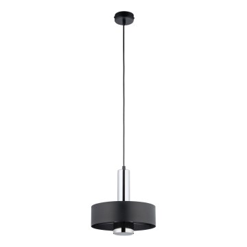 Lustră pe cablu RIF LUX 1xGX53/12W/230V d. 25 cm negru/crom lucios