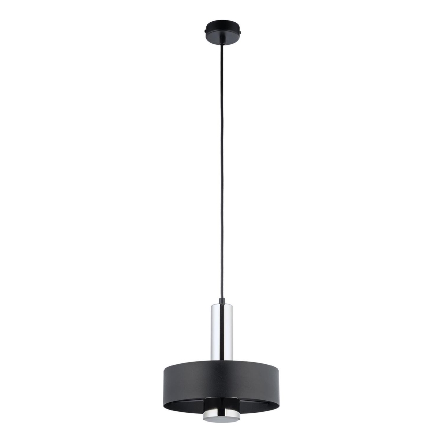 Lustră pe cablu RIF LUX 1xGX53/12W/230V d. 25 cm negru/crom lucios