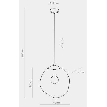 Lustră pe cablu SOL 1xE27/60W/230V