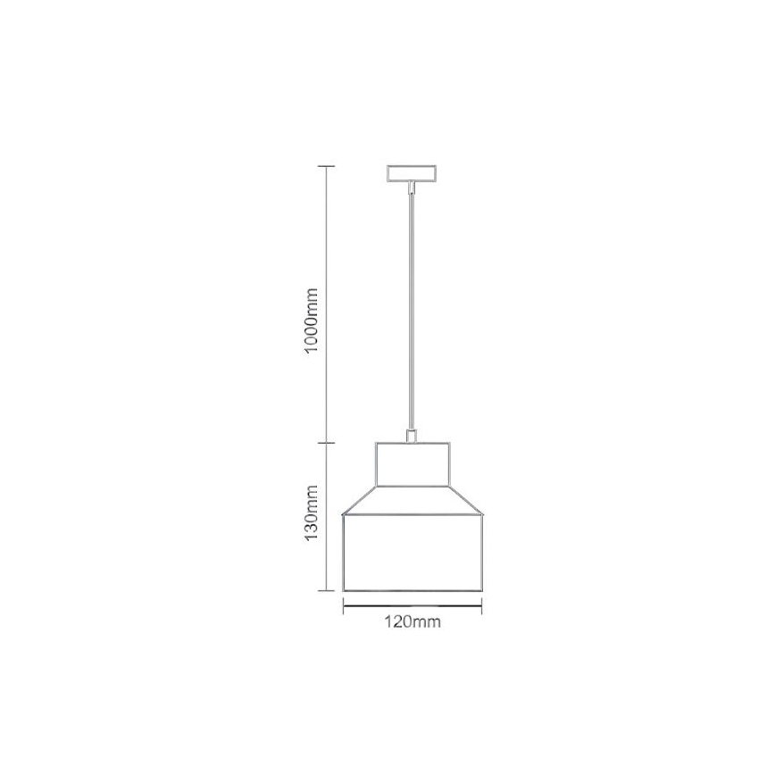 Lustră pe cablu TERRAZZO 1xE27/60W/230V d. 12 cm crem