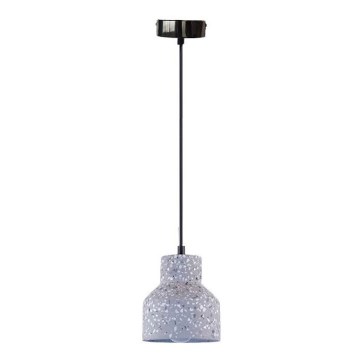 Lustră pe cablu TERRAZZO 1xE27/60W/230V d. 12 cm gri