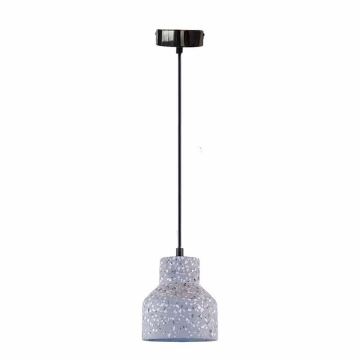 Lustră pe cablu TERRAZZO 1xE27/60W/230V d. 12 cm gri