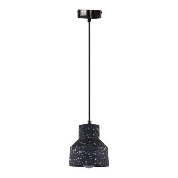 Lustră pe cablu TERRAZZO 1xE27/60W/230V d. 12 cm negru