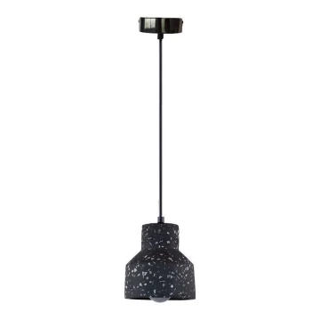 Lustră pe cablu TERRAZZO 1xE27/60W/230V d. 12 cm negru