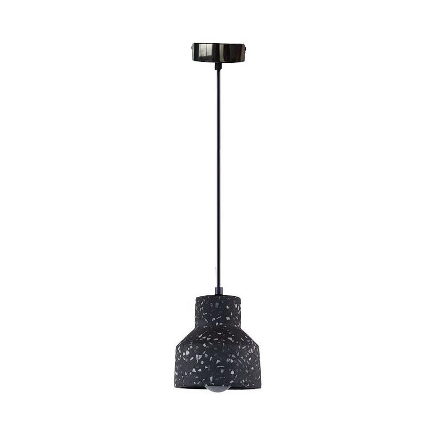 Lustră pe cablu TERRAZZO 1xE27/60W/230V d. 12 cm negru