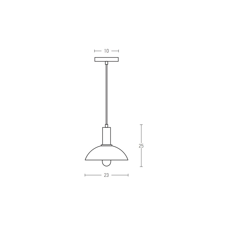 Lustră pe cablu Zambelis 180052 1xE27/40W/230V negru