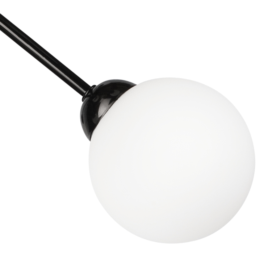 Lustră pe tijă RUBBY BALL 6xG9/5W/230V negru