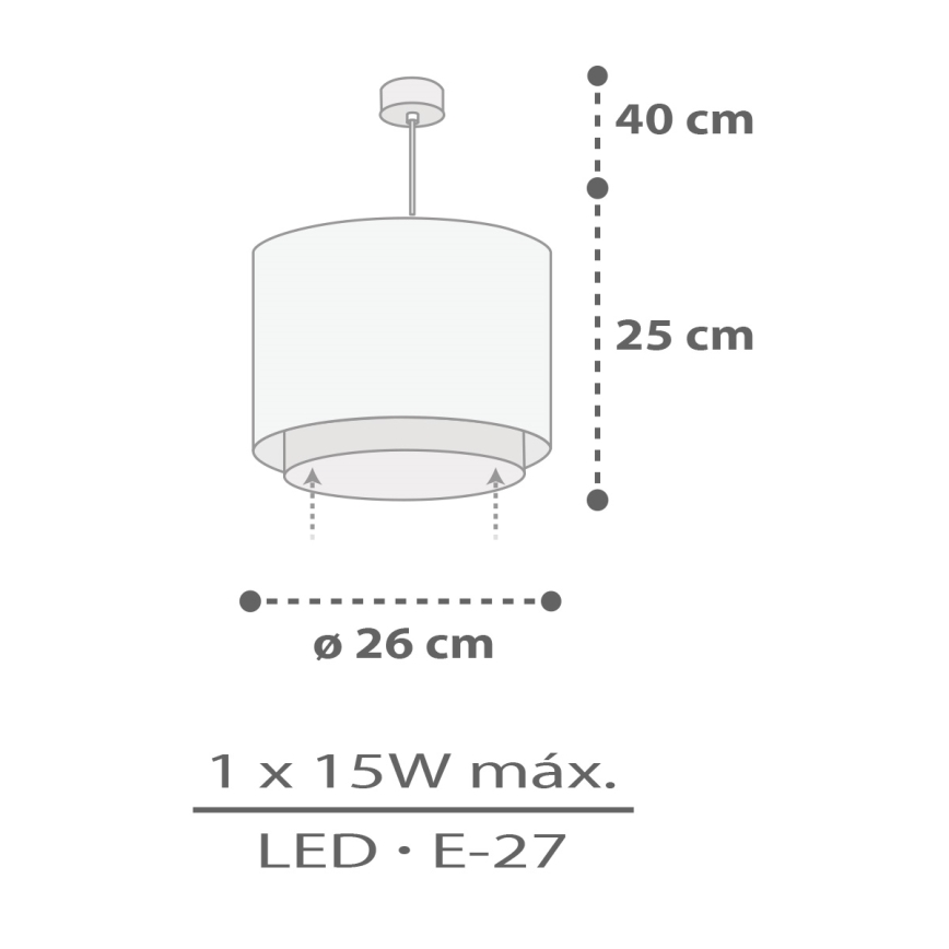 Lustră pentru copii Dalber 60622 RHICO AND CROCO 1xE27/15W/230V